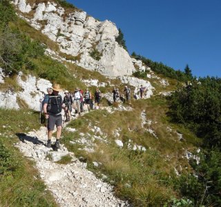 2. Tag - Abstieg zum Passo della Borcola, dem Wildschweinpass