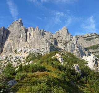 4. Tag - Die Piccolo Dolomiti oberhalb des Rifugio Campogrosso (1.457 m), unserer gestrigen Übernachtung