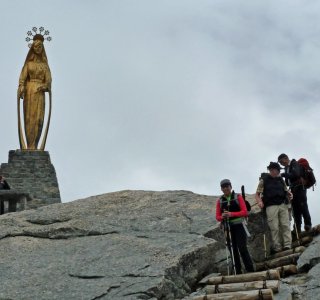 1. Tag - Die Madonna della Nevi am Monte Moro Pass (2.868 m)