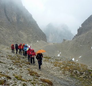 4. Tag - Wanderweg vom Molignon Pass zur Tierser Alpl Hütte (2.440 m)