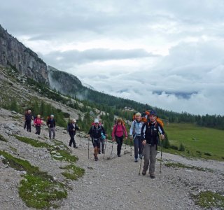 5. Tag - Start vom Rifugio Croda al Lago zur Forcla Ambrizzola (2.277 m)