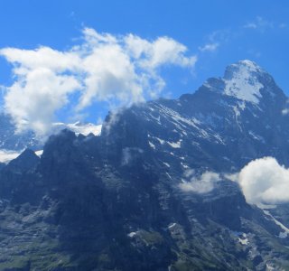 2. Tag - Von der Großen Scheidegg eröffnet sich ein grandioser Blick auf den Eiger (3.970 m)