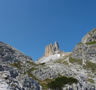 7. Tag - Blick auf den Torre dei Sceiperi, den Schwabenalpenkopf (2.687 m)
