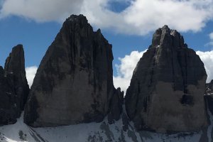 7. Tag - Die weltberühmten Drei Zinnen, Tre Cime de Lavaredo, in den Sextener Dolomiten