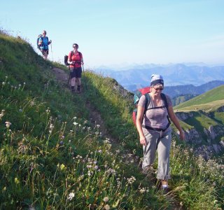 3. Tag - Vom Staufner Haus führt unsere Gratwanderung auf dem sogenannten 'luftigen Grat' über den Seelekopf (1.663 m)