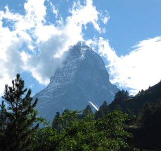 Vor unserer Heimreise werfen wir noch einen letzten Blick auf das Matterhorn