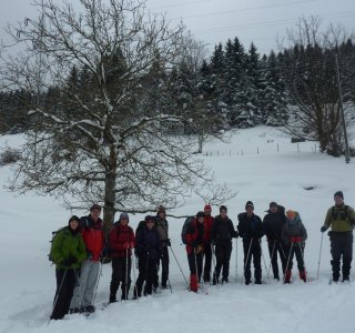 1. Tag - Start zu unserer Schneeschuhtour durch den Naturpark Nagelfluhkette