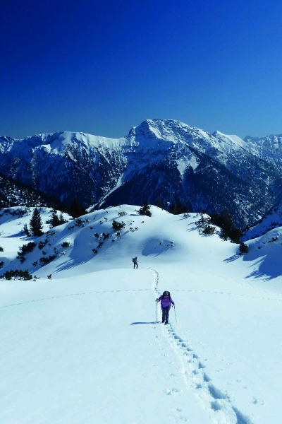 Schneeschuhtour auf die Hochplatte (2.082 m) Ammergauer Alpen
