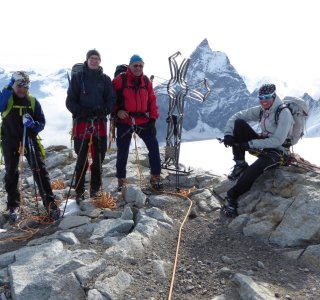 6. Tag - Gipfelbild auf dem Gipfel der Tête Blanche (3.724 m)