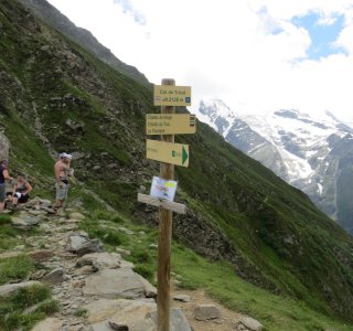 Tour du Mont Blanc 1. Tag - Am Col de Tricot haben wir den Aufstieg von 500 Hm geschafft