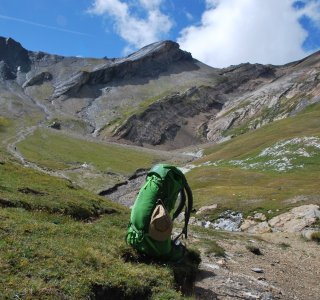 Tour du Mont Blanc 3. Tag - Blick zurück auf den Col des Fours