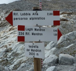 2. Tag - Auf der Vendretta del Mandron (2.600 m)