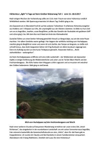 von Sabine Frenzel - 1. Teilstück großer Walserweg 2017