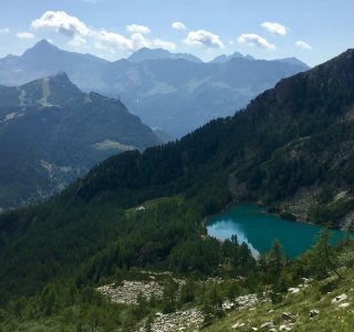 Valmalenco und Lago Lagazzulo im Aufstieg zur Bocchel del Cane