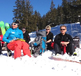 Skitourenkurs Allgäuer Alpen-Pause und Sonnenbaden