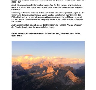 von Silivia Specker - Dolomiten Höhenweg 1 2018