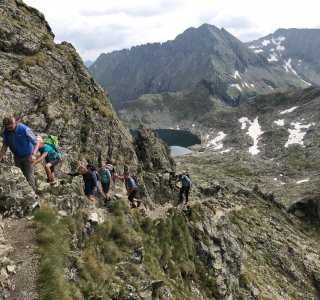 Dachstein-Umrundung 2.Tag Aufstieg zur Preintalerhütte