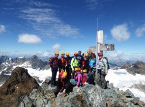 Auf dem Gipfel Piz Buin