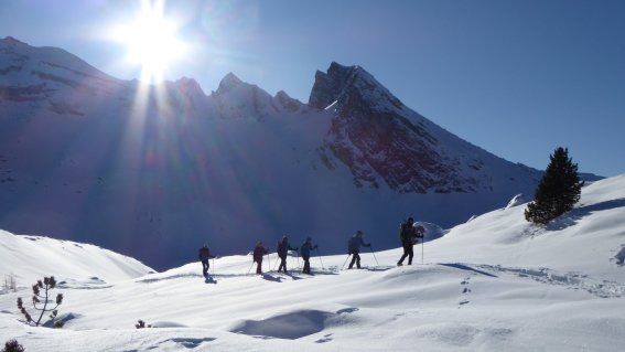 Schneeschuhtage auf der Faneshütte, Dolomiten