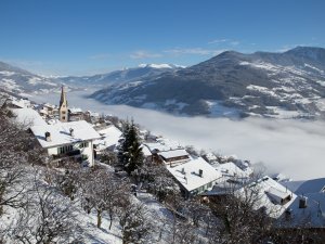 Barbian Winter Tal Nebel