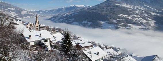 Barbian Winter Tal Nebel