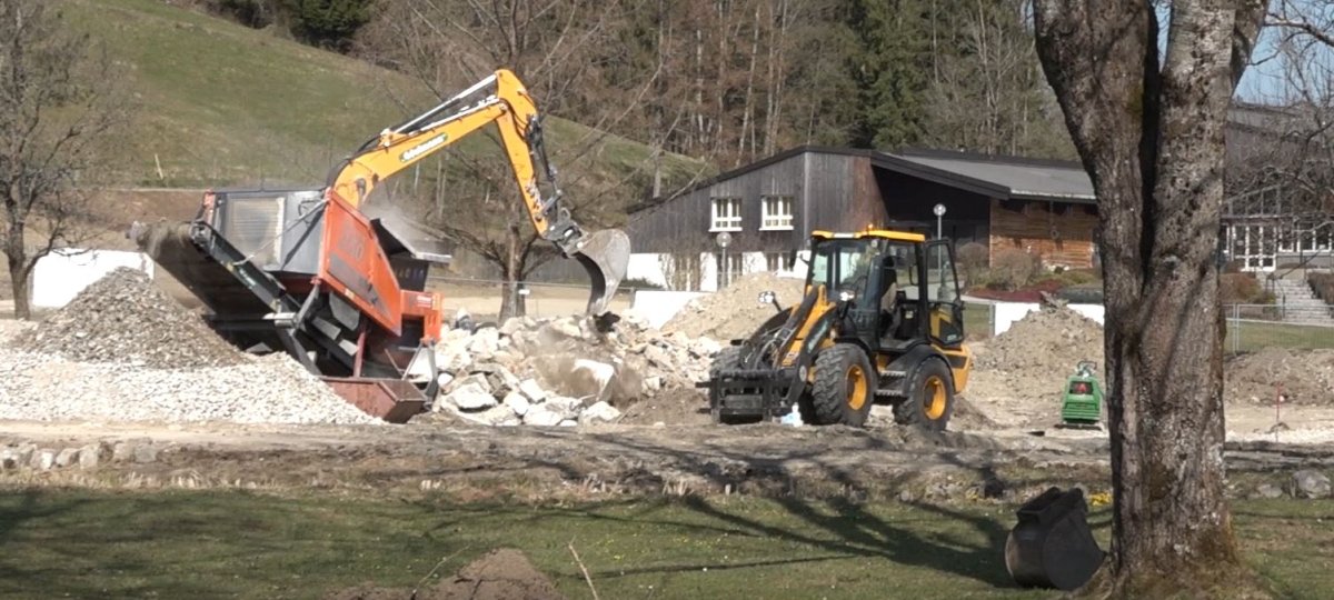Baustelle im Kurpark