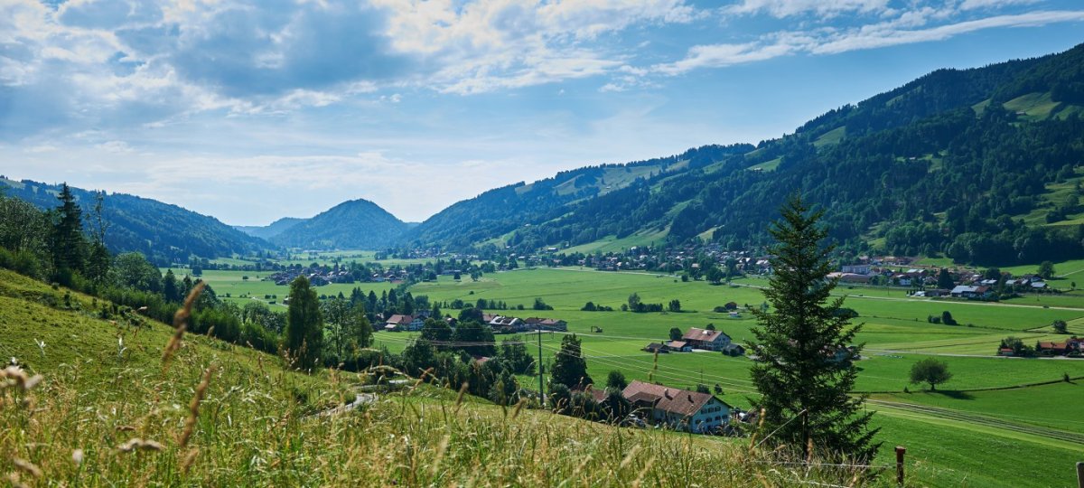Oberstaufen- Blick auf Thalkirchdorf