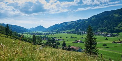 Oberstaufen- Blick auf Thalkirchdorf Oberstaufen- Blick auf Thalkirchdorf