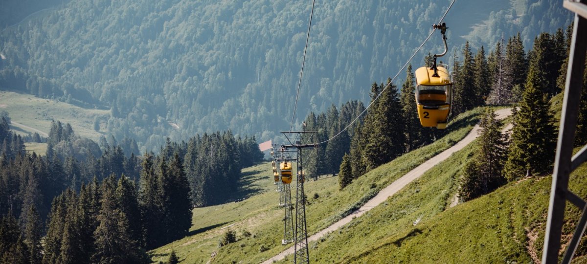 Nostalgische Hochgratbahn in den Allgäuer Bergen