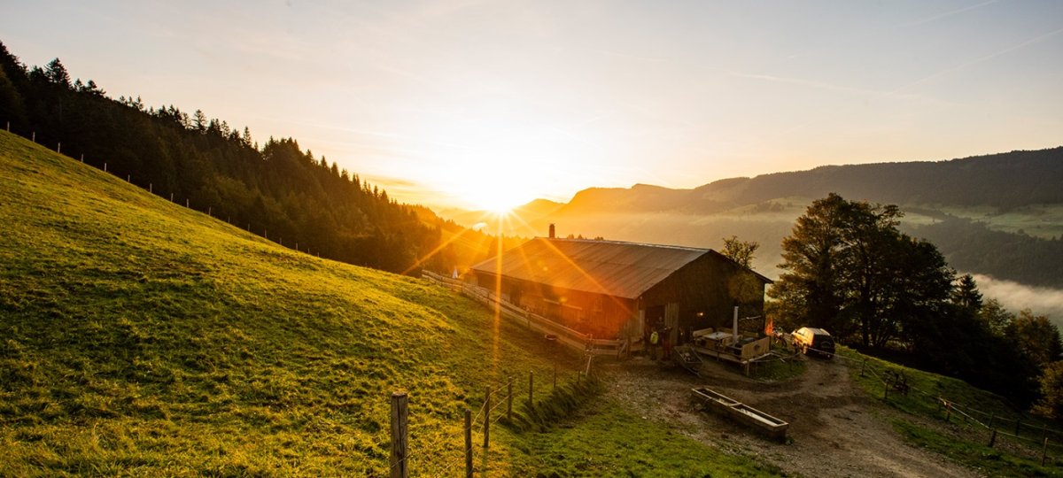 Sonnenaufgang Allgäuer Berge
