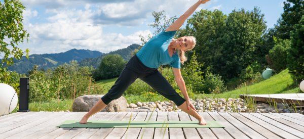 Leichtes Yoga während der Trinktage