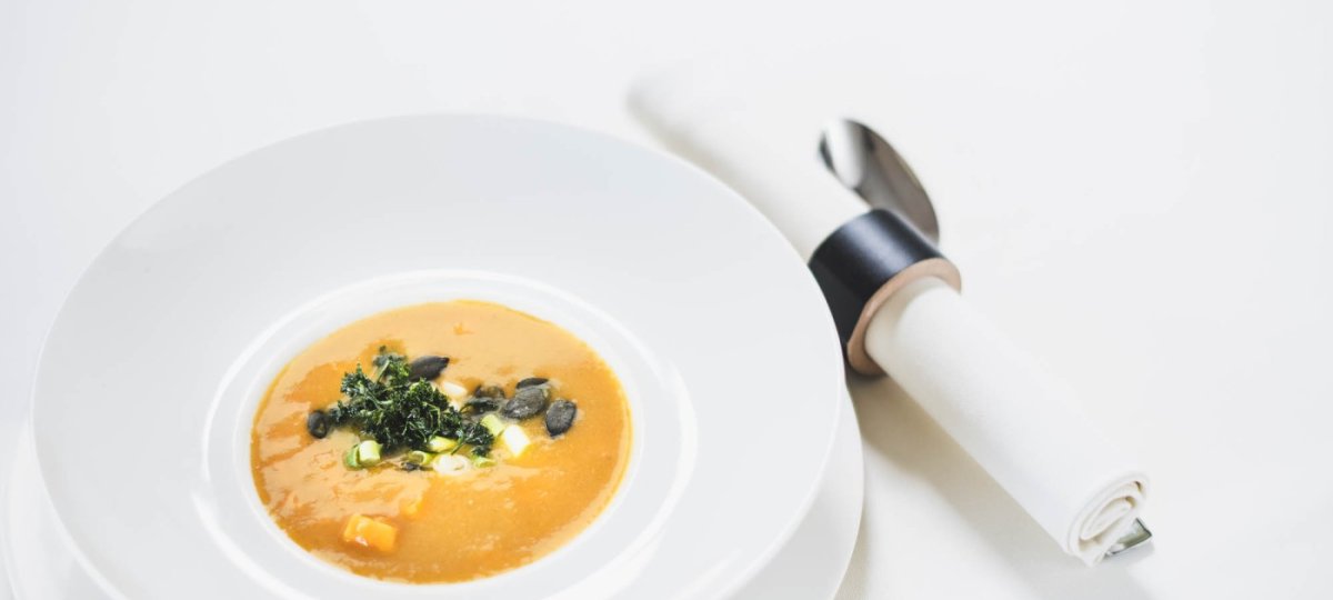 Kürbis-Orangen-Suppe - Rosenalp