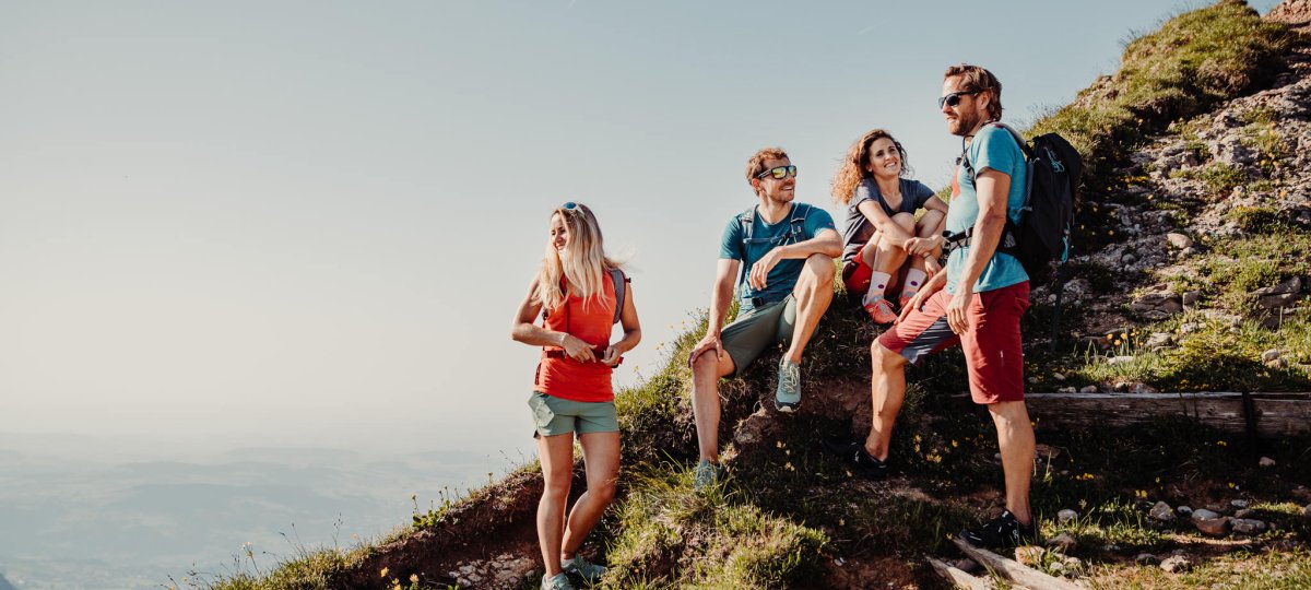 Wandern mit Freunden im Allgäu