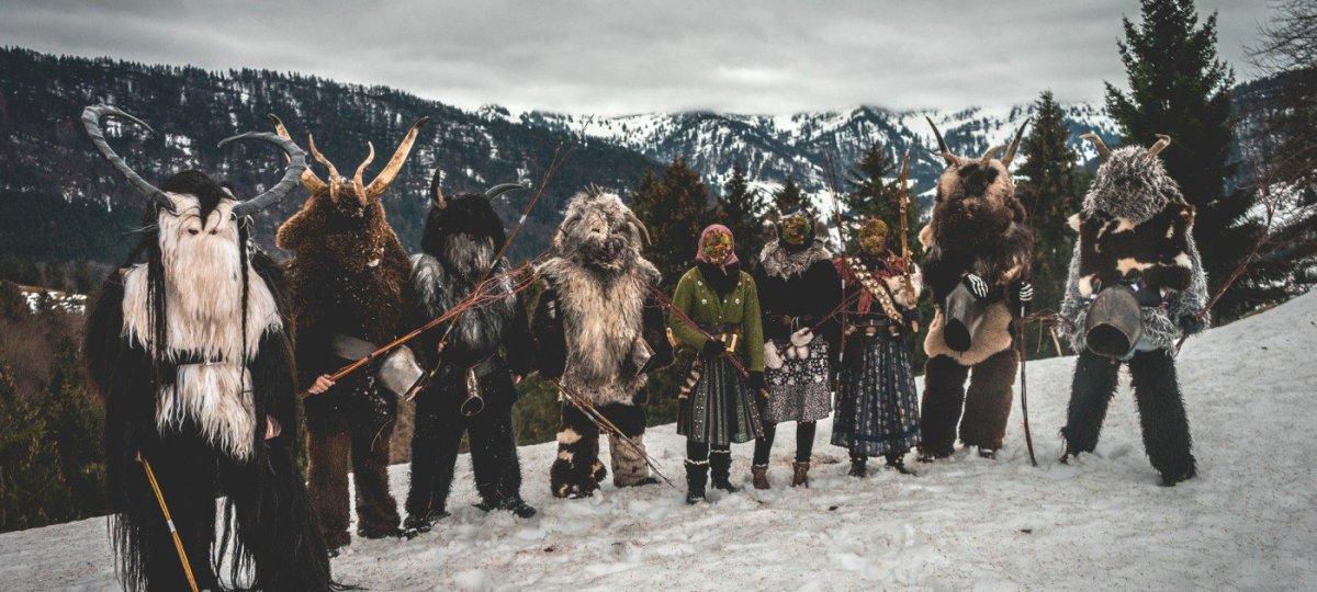 Klausen und Bärbele vom Schellekneacht e.V. Oberstaufen