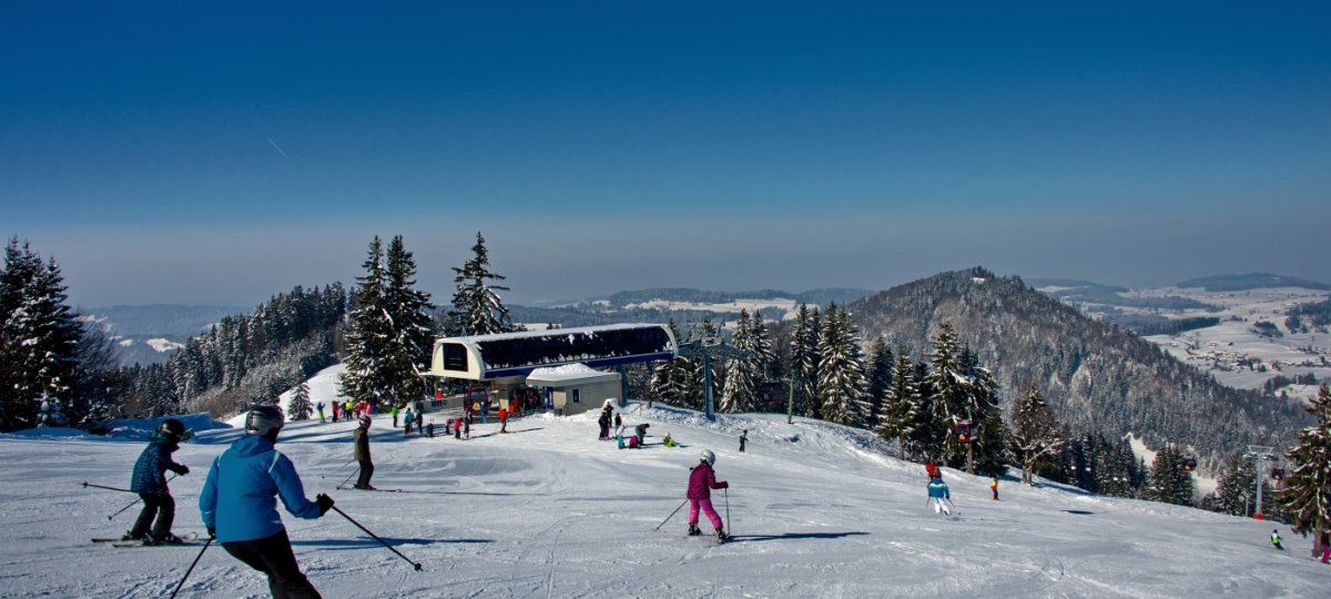 Skifahren am Hündle
