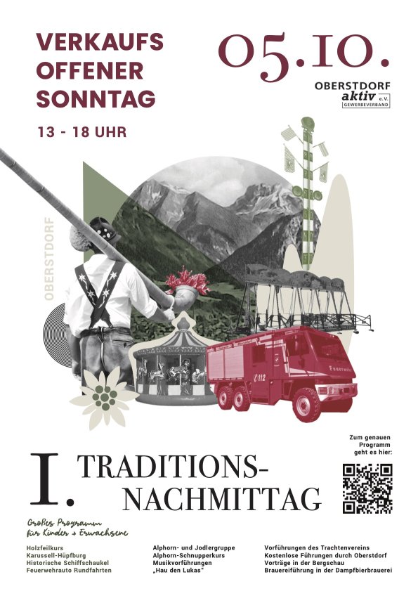 Verkaufsoffener Sonntag anlässlich des 1. Traditionsnachmittags in Oberstdorf
