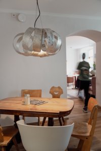 Unsere Kuchenring-Lampen-Kreation