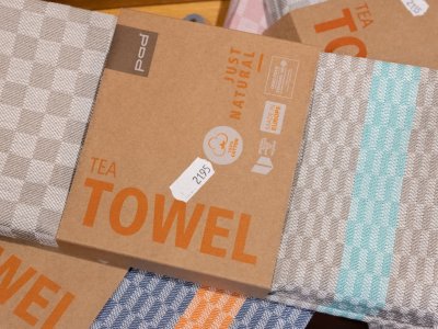Tea towel Grau Turkies