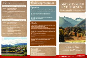 Programm Naturgenuss Herbst 2018