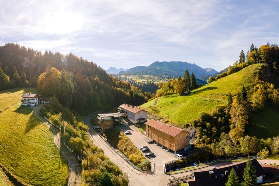 Das Oberstdorf Hostel im Herbst