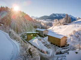 Oberstdorf Hostel im Winter