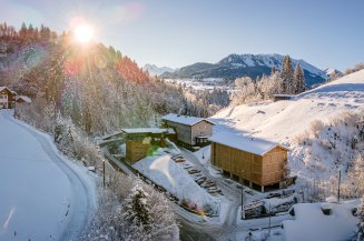 Oberstdorf Hostel im Winter