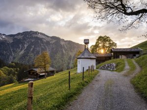 Abendstimmung im Bergbauerndorf