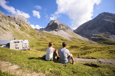 Pause vor der Rappenseehütte