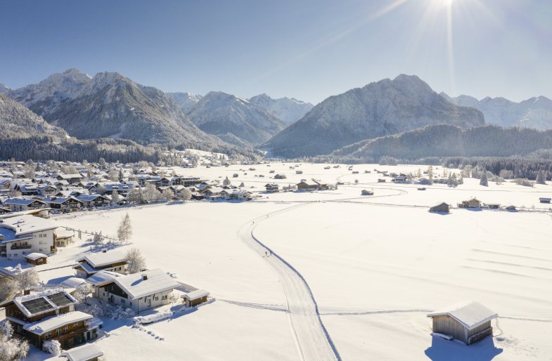 Der Oberstdorfer Langlauf-Rundkurs
