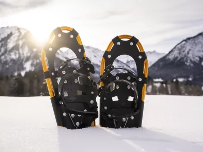 Ein Paar Schneeschuhe