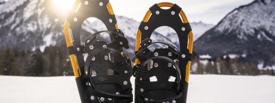Ein Paar Schneeschuhe
