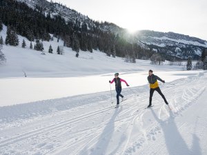 Zusammen beim Langlaufen