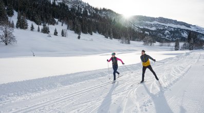 Zusammen beim Langlaufen