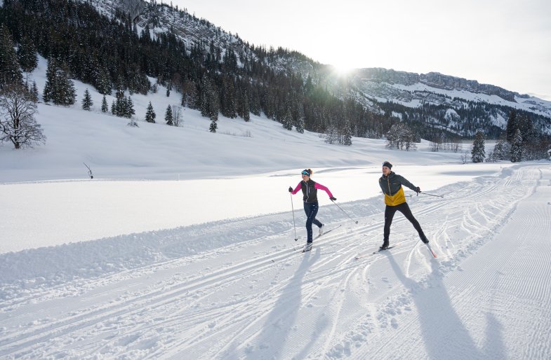 Zusammen beim Langlaufen